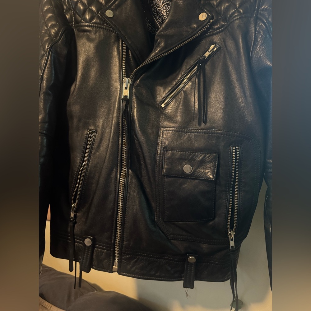 Master Supply Co Desperado Leather moto jacket - Picture 2 of 6